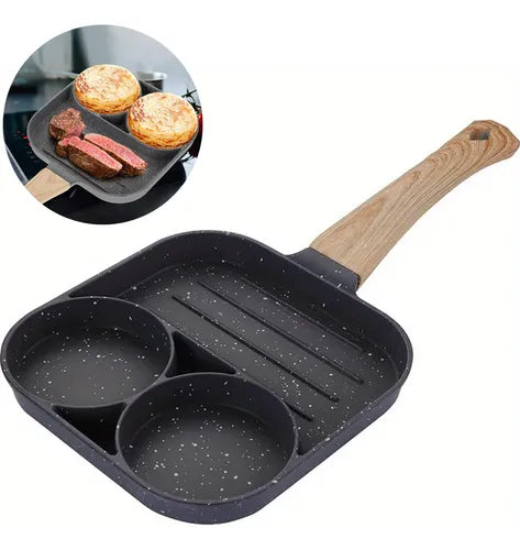 Sartén Antiadherente 3 espacios