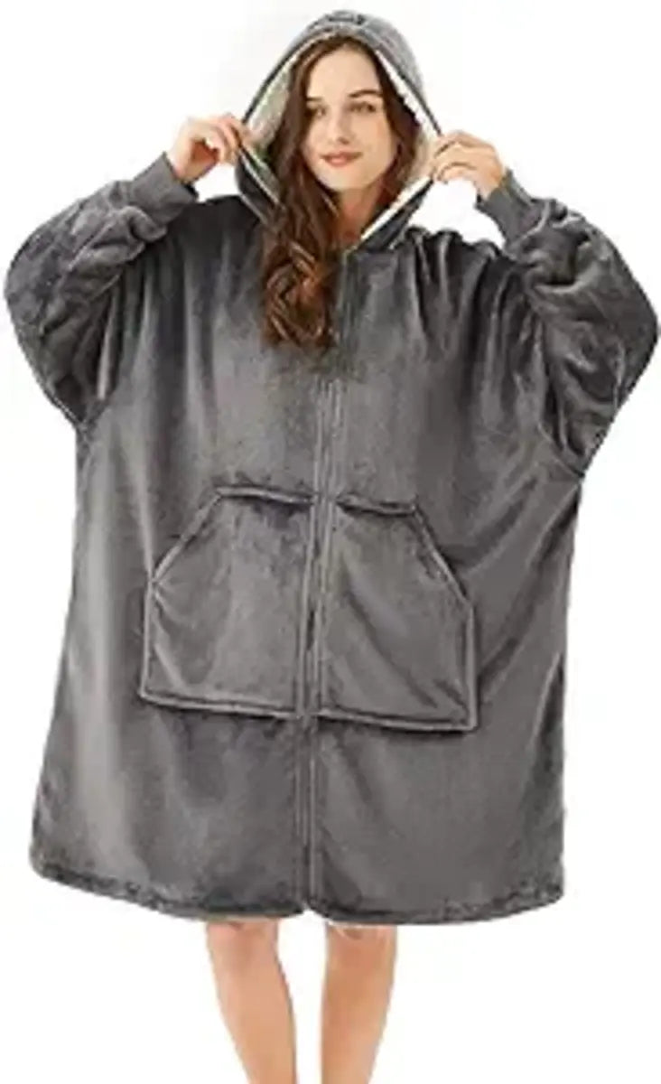 Maxi Polerón con Cierre Capucha