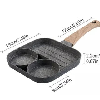 Sartén Antiadherente 3 espacios